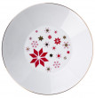 Набор тарелок 22 см 6 шт глубокие  Thun &quot;Леа /Новогодний&quot; красный / 267151