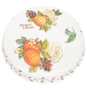 Тортница 27 см н/н  Artigianato Ceramico by Caroline "Artigianato ceramico /Апельсин и роза" / 228474