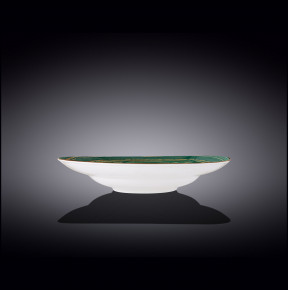 Тарелка 25,5 см глубокая зелёная  Wilmax "Spiral" / 261636