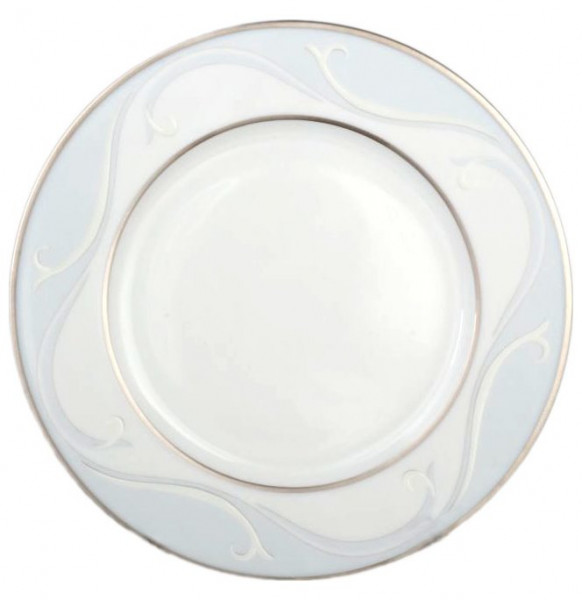 Набор тарелок 20 см 6 шт  Bavarian Porcelain &quot;Верона /Голубая волна /платина&quot; / 040454