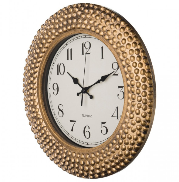 Часы настенные 38 см кварцевые круглые  LEFARD &quot;ITALIAN STYLE /Античное золото&quot; / 187945