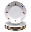 Набор тарелок 17 см 6 шт  Bohemia Porcelan Moritz Zdekauer 1810 s.r.o. &quot;Офелия /Мелкие цветы&quot;  / 027387