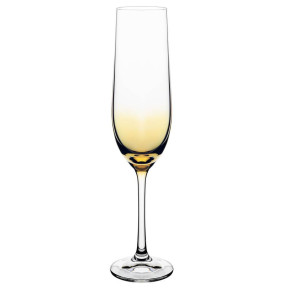 Бокалы для шампанского 190 мл 6 шт  Crystalex CZ s.r.o. "Виола /Оранжевый люстр" / 288939