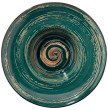 Тарелка 22,5 см глубокая зелёная  Wilmax &quot;Spiral&quot; / 261632