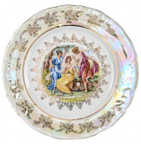 Набор тарелок 25 см 6 шт  МаМ декор "Фредерика /Мадонна перламутр" / 034060