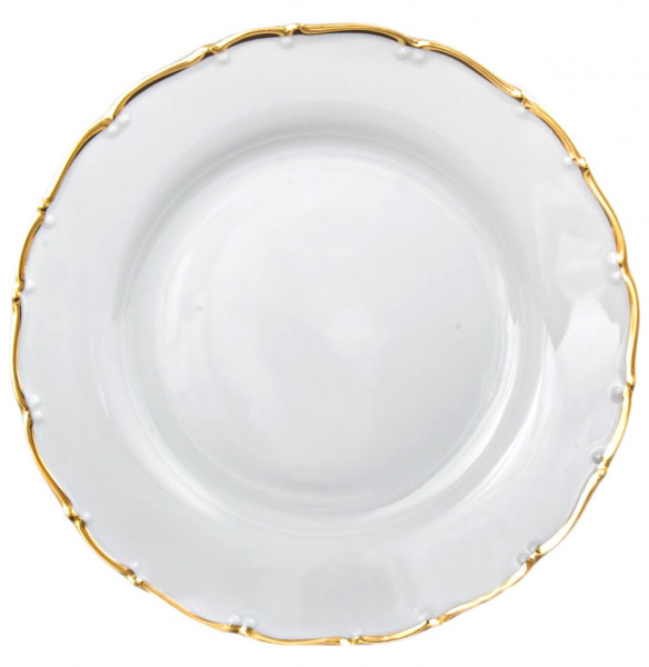 Набор тарелок 19 см 6 шт  Bohemia Porcelan Moritz Zdekauer 1810 s.r.o. &quot;Офелия /Золотая отводка&quot; / 013603