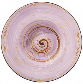 Тарелка 20 см глубокая сиреневая  Wilmax "Spiral" / 261685