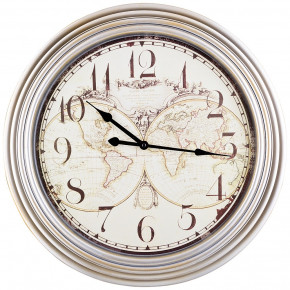 Часы настенные 50 см кварцевые  LEFARD "WORLD MAP" / 187959