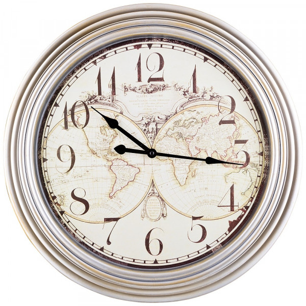Часы настенные 50 см кварцевые  LEFARD &quot;WORLD MAP&quot; / 187959