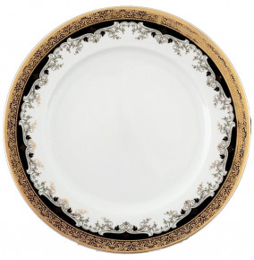 Набор тарелок 25 см 6 шт  Thun "Кристина /Лилии на чёрном" / 056244