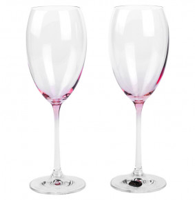 Бокалы для белого вина 450 мл 2 шт  Crystalex CZ s.r.o. "Грандиосо /90601 /Розовые" / 267204