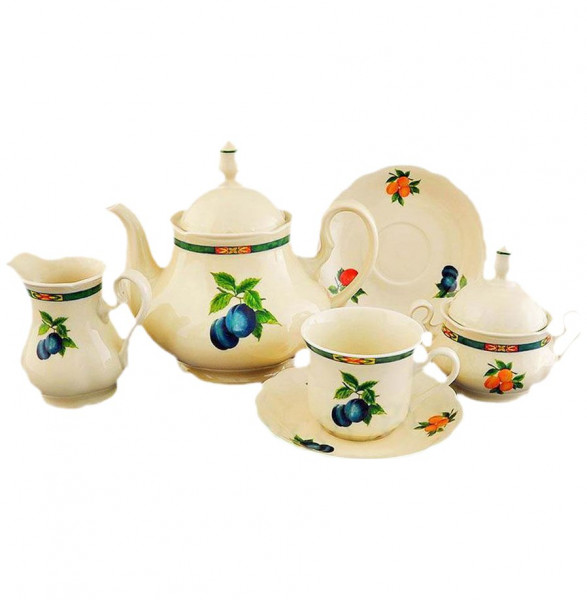 Чайный сервиз на 6 персон 15 предметов  Leander &quot;Мэри-Энн /Фруктовый сад /СК&quot; / 159221