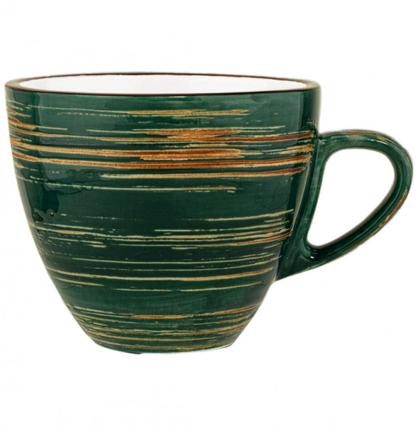 Чайная чашка 300 мл зелёная  Wilmax &quot;Spiral&quot; / 261645