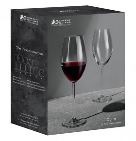 Бокалы для красного вина 500 мл 2 шт  Maxwell & Williams "Calia" (подарочная упаковка) / 303829