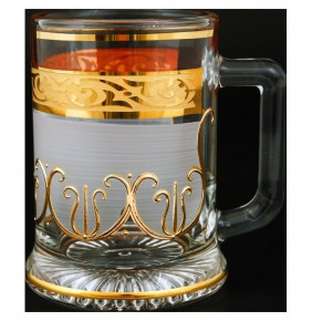 Кружка для пива 300 мл золото  Bohemia "Diaryt /Махараджа" / 110097