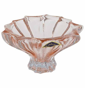 Ваза для конфет 15 см  Aurum Crystal "Plantica /Розовая" / 330900