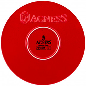 Форма для выпечки 28 х 28 х 6 см круглая красная  Agness "Modern kitchen" / 263957