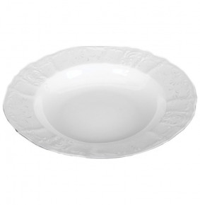 Набор тарелок 23 см 6 шт глубокие  Thun "Бернадотт /Платиновый узор" / 012451