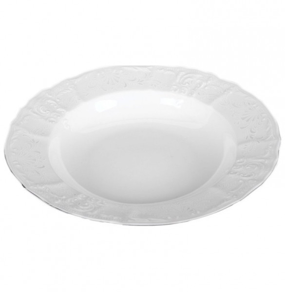 Набор тарелок 23 см 6 шт глубокие  Thun &quot;Бернадотт /Платиновый узор&quot; / 012451