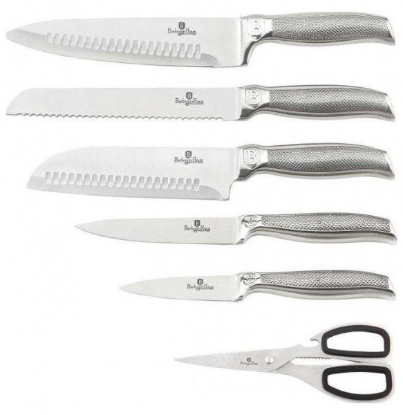 Набор ножей для кухни 8 предметов на подставке с ножеточкой  Berlinger Haus &quot;Kikoza Collection&quot; / 135764