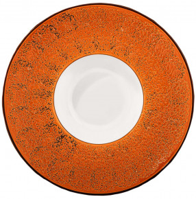 Тарелка 27 см глубокая оранжевая  Wilmax "Splash" / 261830
