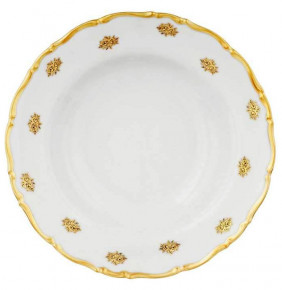 Набор тарелок 23 см 6 шт глубокие  Thun "Анжелика /Маленькие золотые розочки" / 247067
