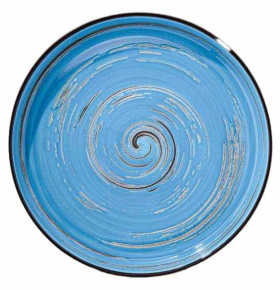 Тарелка 28 см голубая  Wilmax "Spiral"   / 327587