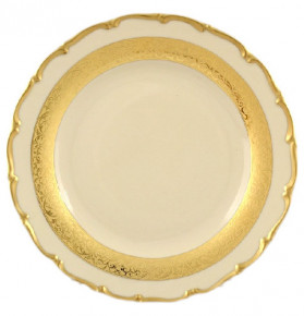 Набор тарелок 19 см 6 шт  Bohemia Porcelan Moritz Zdekauer 1810 s.r.o. "Анжелика /Золотая лента /СК" / 056953