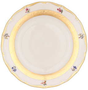 Набор тарелок 21 см 6 шт  Leander "Аляска /Мелкие цветы /золото /3052 /СК" / 313607