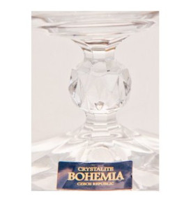 Бокалы для бренди 250 мл 6 шт  Crystalite Bohemia "Клаудия /Цветочный узор на золоте" / 038682