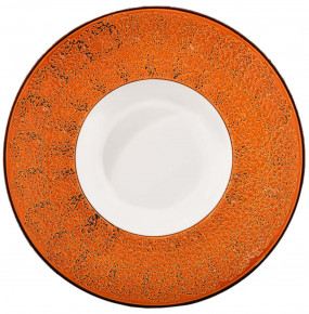 Тарелка 20 см глубокая оранжевая  Wilmax "Splash" / 261819