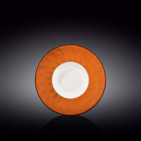 Тарелка 20 см глубокая оранжевая  Wilmax "Splash" / 261819