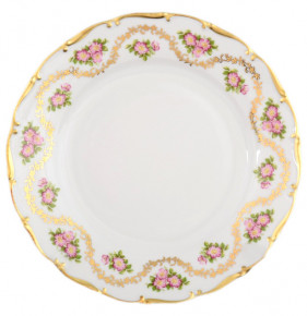 Набор тарелок 21 см 6 шт  Bohemia Porcelan Moritz Zdekauer 1810 s.r.o. "Магнолия /Дикая роза" / 090384