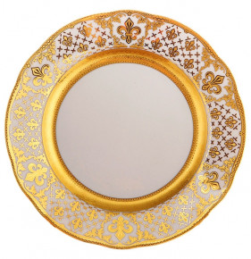 Набор тарелок 25 см 6 шт  Bohemia Porcelan Moritz Zdekauer 1810 s.r.o. "Анжелика 813 /Королевская лилия" / 100566