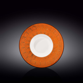 Тарелка 22,5 см глубокая оранжевая  Wilmax "Splash" / 261821