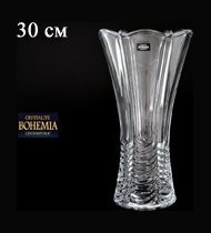 Ваза для цветов 30 см  Crystalite Bohemia "Oрион /Без декора" / 075275