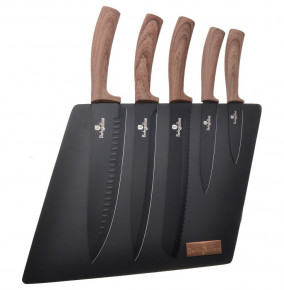Набор кухонных ножей на магнитной подставке 6 предметов "Berlinger Haus" / 214603