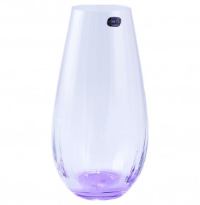 Ваза для цветов 24,5 см фиолетовая  Crystalex CZ s.r.o. "Оптик" / 146020
