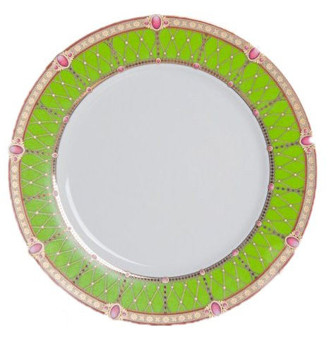Набор тарелок 25 см 6 шт  Thun &quot;Кайро /Зелёный&quot; / 039286