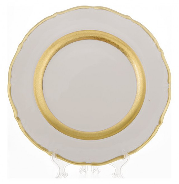 Блюдо 30 см круглое  Bavarian Porcelain &quot;Мария-Тереза /Золотая матовая лента&quot; / 098581