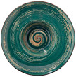Тарелка 24 см глубокая зелёная  Wilmax &quot;Spiral&quot; / 261634