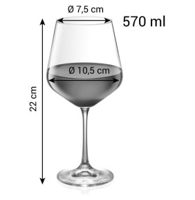 Бокалы для красного вина 570 мл 6 шт  Tescoma "GIORGIO" / 292893