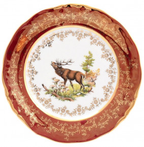 Набор тарелок 24 см 6 шт  Sterne porcelan "Фредерика /Охота красная" / 128805