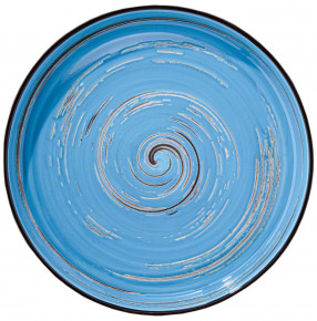 Тарелка 23 см голубая  Wilmax "Spiral" / 261656